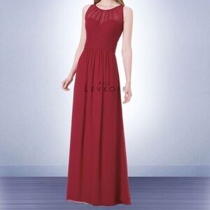 Bill levkoff chiffon maxi dress